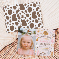 Cowgirl Birthday Invitation | 2nd Rodeo Invitation