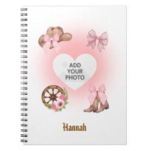 Cowgirl Birthday Notebook Gift