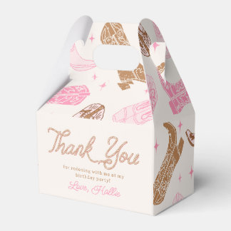 Cowgirl Birthday Party Favour Boxes