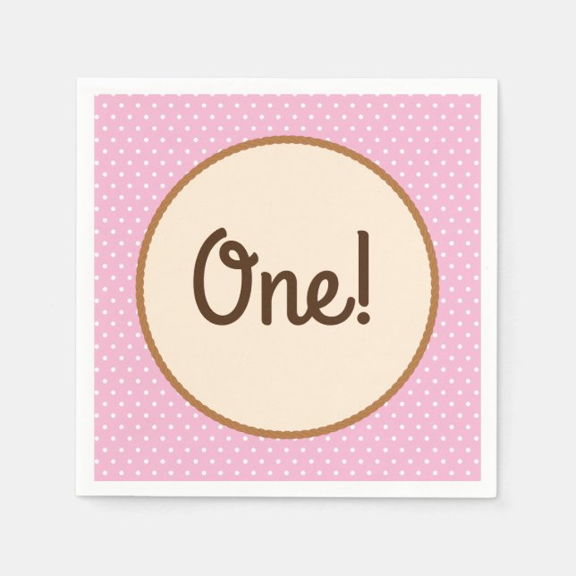 Cowgirl Birthday Party Napkin (Front)