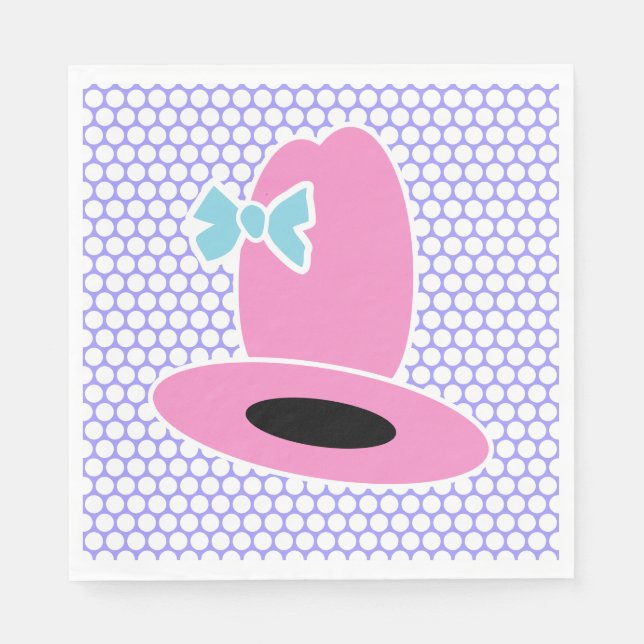 Cowgirl Birthday Party Napkins (Front)