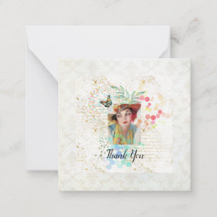 Cowgirl blossom Art Deco Card