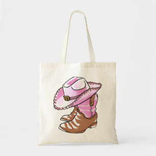 Cowgirl Boots and Hat Tote Bag