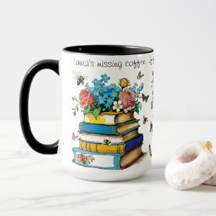 Cowgirl Boots & Books with Bees & Butterflies Mug