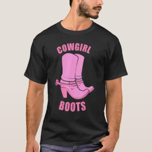 Cowgirl Boots Country Horse Rodeo Western Princess T-Shirt