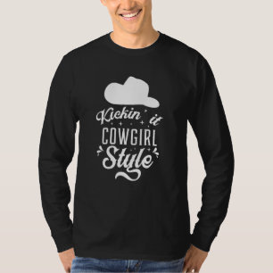Cowgirl Boots Country Music Line Dancing Horse Rod T-Shirt