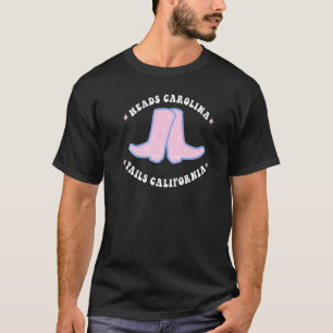 Cowgirl Boots Heads Carolina Tail California Weste T-Shirt