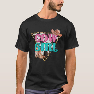 Cowgirl Boots Horse Lover Rodeo Country Line Danci T-Shirt