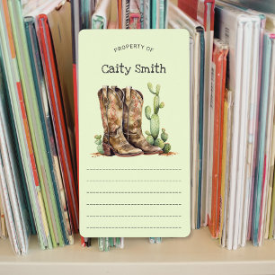 Cowgirl Boots with heels cactus property of