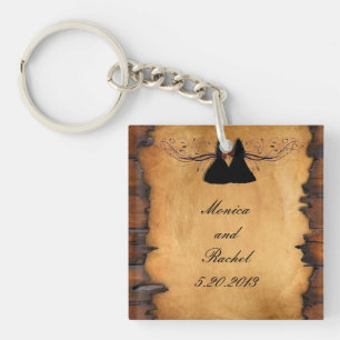 Cowgirl Brides Custom Wedding Key Chain Favours