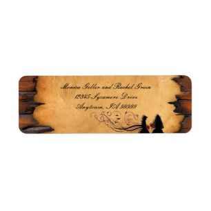 Cowgirl Brides Custom Wedding Return Address Label
