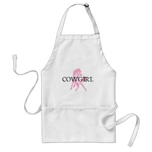 Cowgirl Bronc Horse (pink horse version) Standard Apron