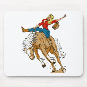 cowgirl_broncoback mouse pad