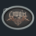 Cowgirl Buckle Belt Buckle<br><div class="desc">Cowgirl, trendy country girl buckles. Cool, Trendy Cowgirl t-shirts, tanks, hats and more. Show your country western pride with this cool, urban chic design. Check out our Naughty Cowgirl Designs too... Check out all Method 77 designs!</div>