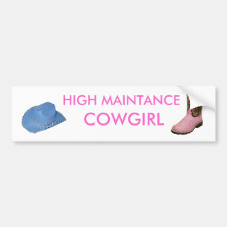 Cowgirl Bumper Sticker
