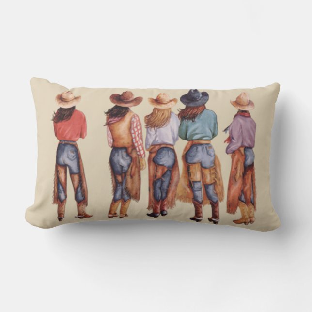 Cowgirl Butts Lumbar Cushion (Front)