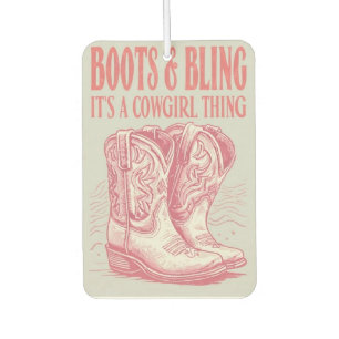 Cowgirl Car Freshner Air Freshener