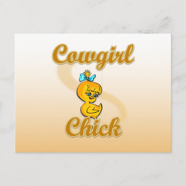 Cowgirl Chick Postcard (Front)
