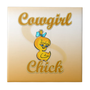 Cowgirl Chick Tile