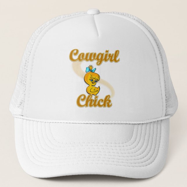 Cowgirl Chick Trucker Hat (Front)