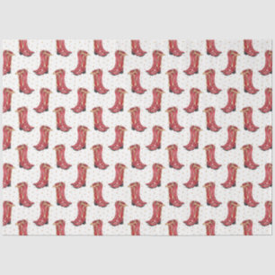 Cowgirl Christmas Watercolor Tissue Paper