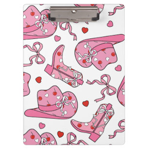 Cowgirl Coquette Pink Clipboard