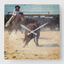 Cowgirl Corral Separating Cattle Western 