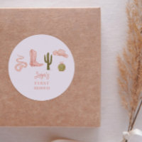 Cowgirl Country 1st Birthday Party Favour