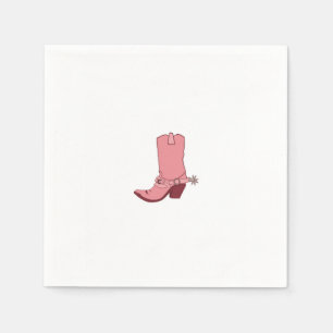 Cowgirl, cowboy boot themed  napkin