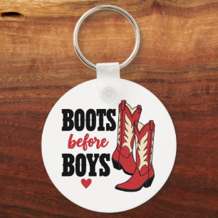 Cowgirl Cowboy Boots Western Country Line Dancing Key Ring