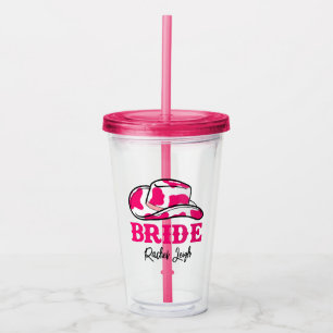 Cowgirl Disco Last Rodeo Bachelorette Acrylic Tumb Tumbler