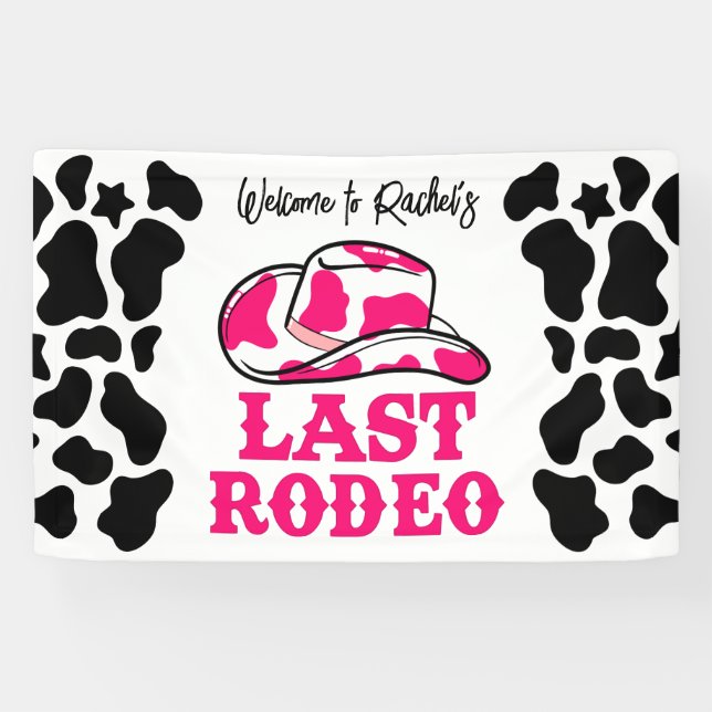 Cowgirl Disco Last Rodeo Bachelorette Banner (Horizontal)