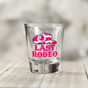 Cowgirl Disco Last Rodeo Bachelorette Shot Glass