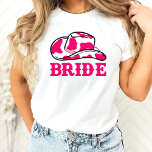 Cowgirl Disco Last Rodeo Bachelorette T-Shirt<br><div class="desc">A fun cowgirl design with hot pink and orange detail</div>