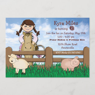 Cowgirl Farm Invitation