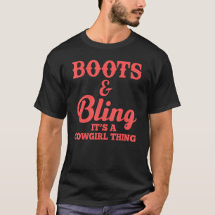 Cowgirl For Women Girls Horseback Riding T-Shirt