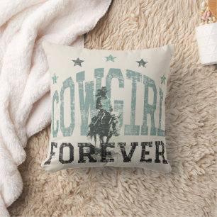 Cowgirl Forever Western Trendy Cushion