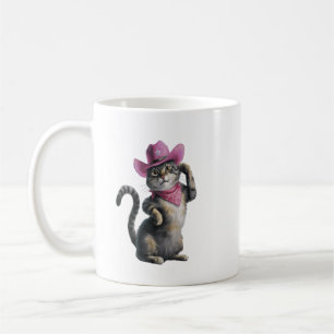 Cowgirl-Funny Cat Coffee Mug
