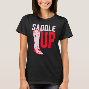 Cowgirl Graphic Women Girls Cowgirl Western Rodeo  T-Shirt