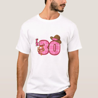 Cowgirl Hat 30th Birthday T-Shirt