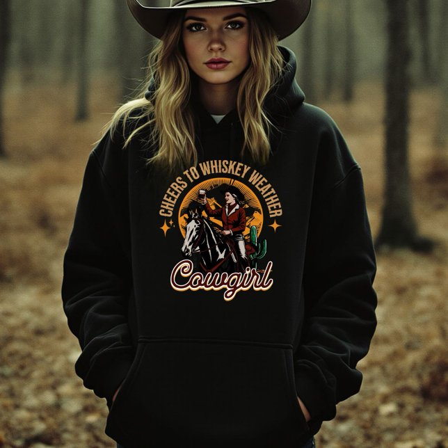 Cowgirl Hoodie (Send a little western charm this holiday season with our Cowgirl Merry Christmas Hoodie!)
