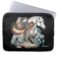 Cowgirl horse cowboy boots hat floral western 