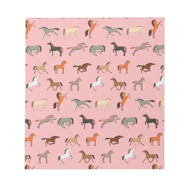 Cowgirl Horse Lover Gift, Women & Girls Kid Notepad (Front)