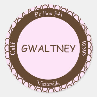 Cowgirl Horseshoe Pink | Brown Envelope Seal -