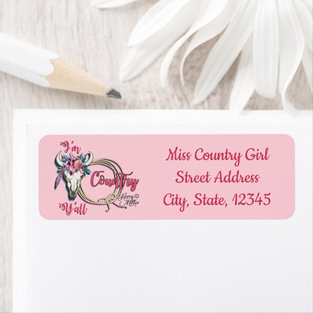 Cowgirl Label Return Address Label (Insitu)