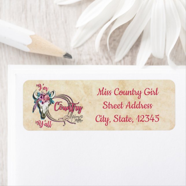 Cowgirl Label Return Address Label (Insitu)