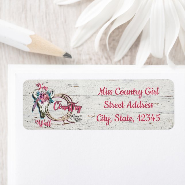 Cowgirl Label Return Address Label (Insitu)
