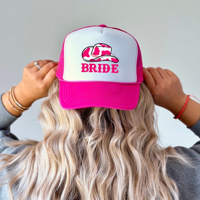 Cowgirl  Last Rodeo Bachelorette Bride Trucker Hat (Creator Uploaded)