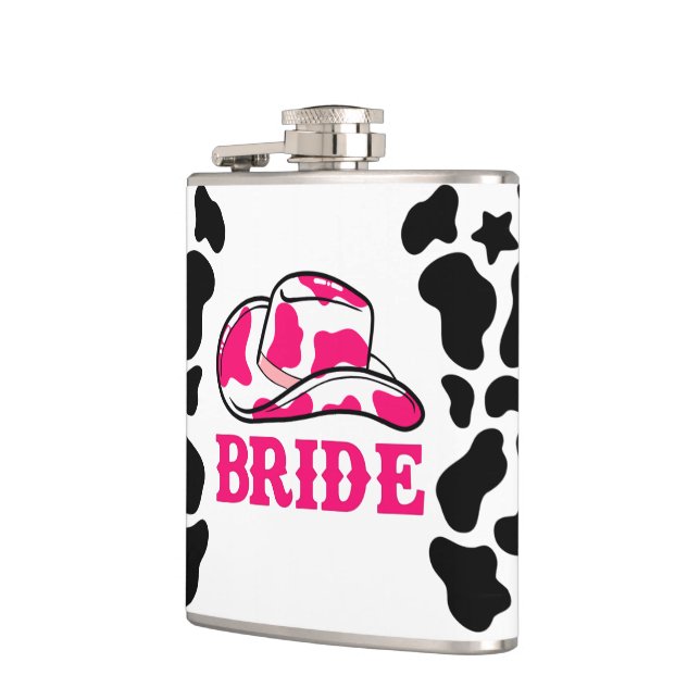 Cowgirl Last Rodeo Bachelorette Hip Flask (Left)