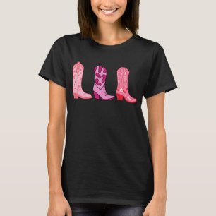 Cowgirl Linedance, Boot Cowboy Western  T-Shirt
